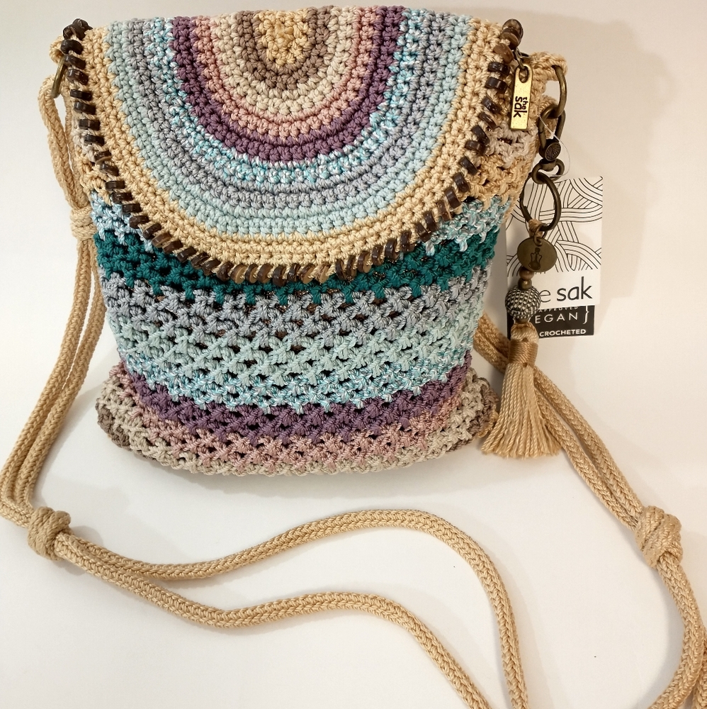 The Sak Sayulita Handcrafted Crossbody Bag NWT